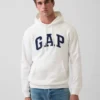 Hoodie för vuxna med Vintagesoft Arch Logo