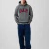 Hoodie för vuxna med Vintagesoft Arch Logo