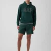 Hoodie för vuxna med Vintagesoft Arch Logo