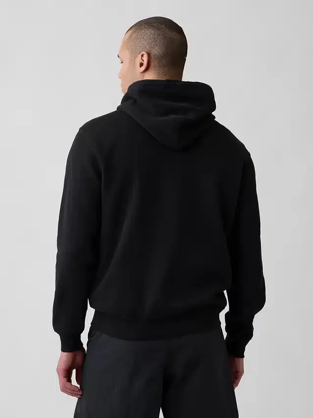 Hoodie för vuxna med Vintagesoft Arch Logo