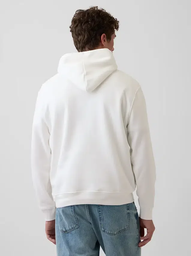 Hoodie för vuxna med Vintagesoft Arch Logo