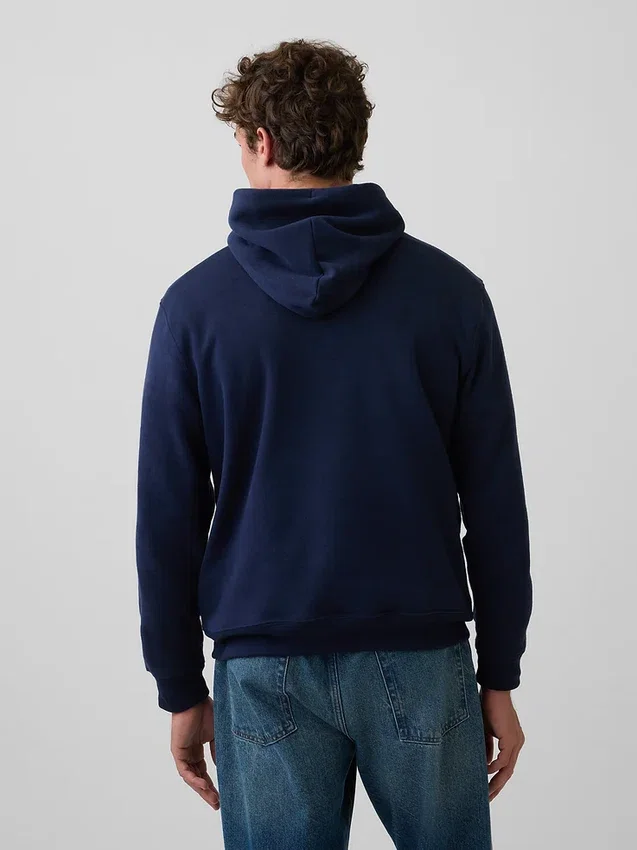 Hoodie för vuxna med Vintagesoft Arch Logo