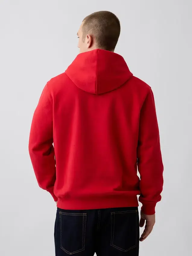 Hoodie för vuxna med Vintagesoft Arch Logo