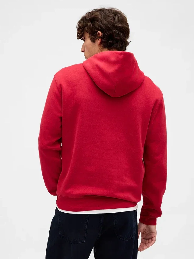 Hoodie för vuxna med Vintagesoft Arch Logo