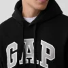 Hoodie för vuxna med Vintagesoft Arch Logo