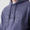 Hoodie för vuxna med Vintagesoft Arch Logo