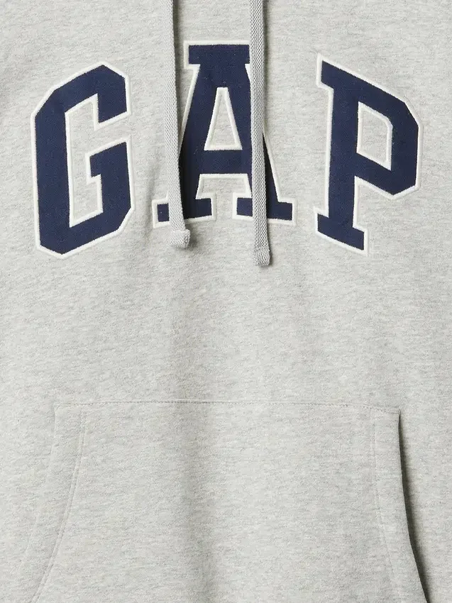 Hoodie för vuxna med Vintagesoft Arch Logo
