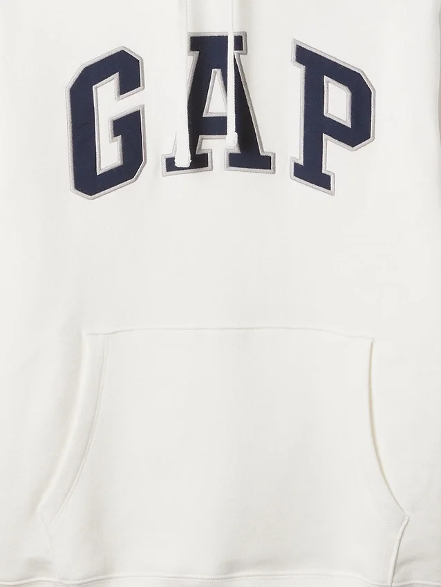 Hoodie för vuxna med Vintagesoft Arch Logo