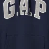 Hoodie för vuxna med Vintagesoft Arch Logo
