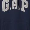 Hoodie för vuxna med Vintagesoft Arch Logo