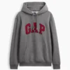 Hoodie för vuxna med Vintagesoft Arch Logo