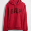 Hoodie för vuxna med Vintagesoft Arch Logo