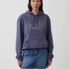 Hoodie för vuxna med Vintagesoft Arch Logo