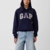 Hoodie för vuxna med Vintagesoft Arch Logo