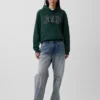 Hoodie för vuxna med Vintagesoft Arch Logo