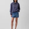 Hoodie för vuxna med Vintagesoft Arch Logo