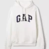 Hoodie för vuxna med Vintagesoft Arch Logo