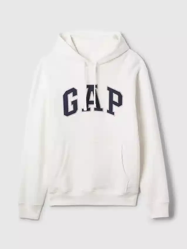 Hoodie för vuxna med Vintagesoft Arch Logo