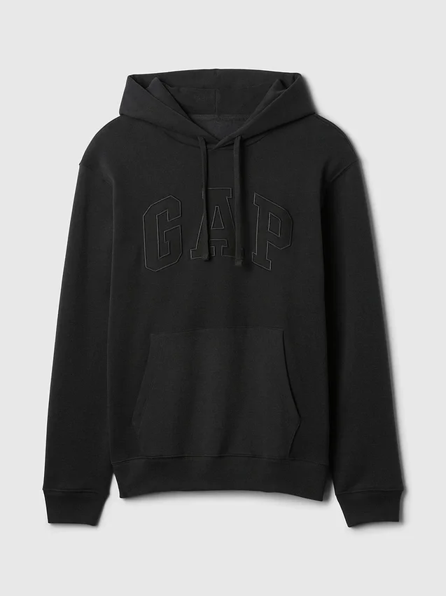 Hoodie för vuxna med Vintagesoft Arch Logo