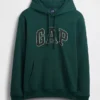 Hoodie för vuxna med Vintagesoft Arch Logo