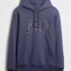 Hoodie för vuxna med Vintagesoft Arch Logo
