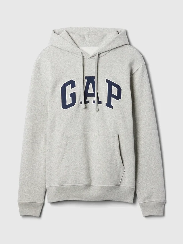 Hoodie för vuxna med Vintagesoft Arch Logo