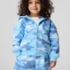 Hoodie med dragkedja för Baby & Småbarn i Vintagesoft-kamouflage