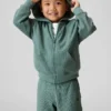 Hoodie med dragkedja i våffelstickat för Baby & Småbarn