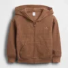 Hoodie med dragkedja i våffelstickat för Baby & Småbarn