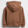 Hoodie med dragkedja i våffelstickat för Baby & Småbarn