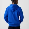 Hoodie med dragkedja och Vintagesoft Arch Logo för vuxna