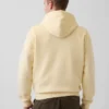 Hoodie med dragkedja och Vintagesoft Arch Logo för vuxna