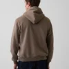 Hoodie med dragkedja och Vintagesoft Arch Logo för vuxna