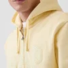 Hoodie med dragkedja och Vintagesoft Arch Logo för vuxna