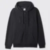 Hoodie med dragkedja och Vintagesoft Arch Logo för vuxna