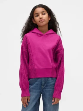 Huvtröja för barn i Vintagesoft-blandmaterial