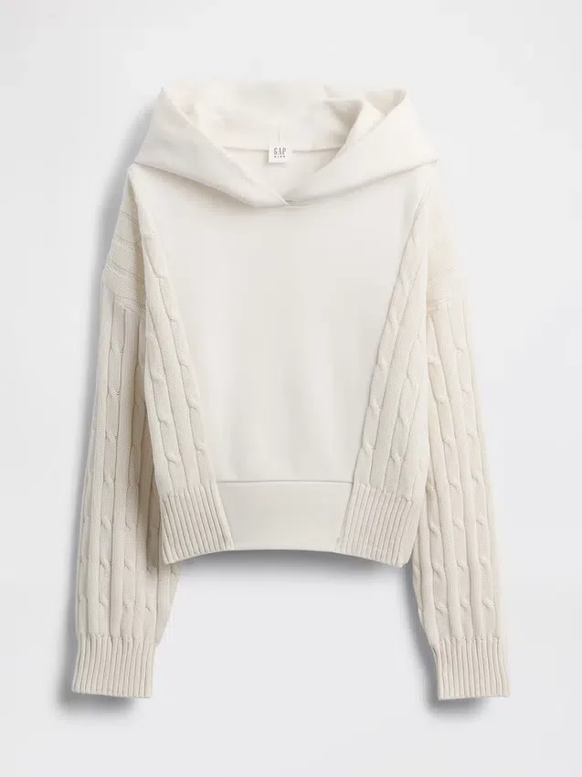 Huvtröja för barn i Vintagesoft-blandmaterial
