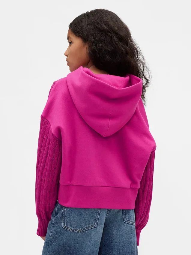 Huvtröja för barn i Vintagesoft-blandmaterial