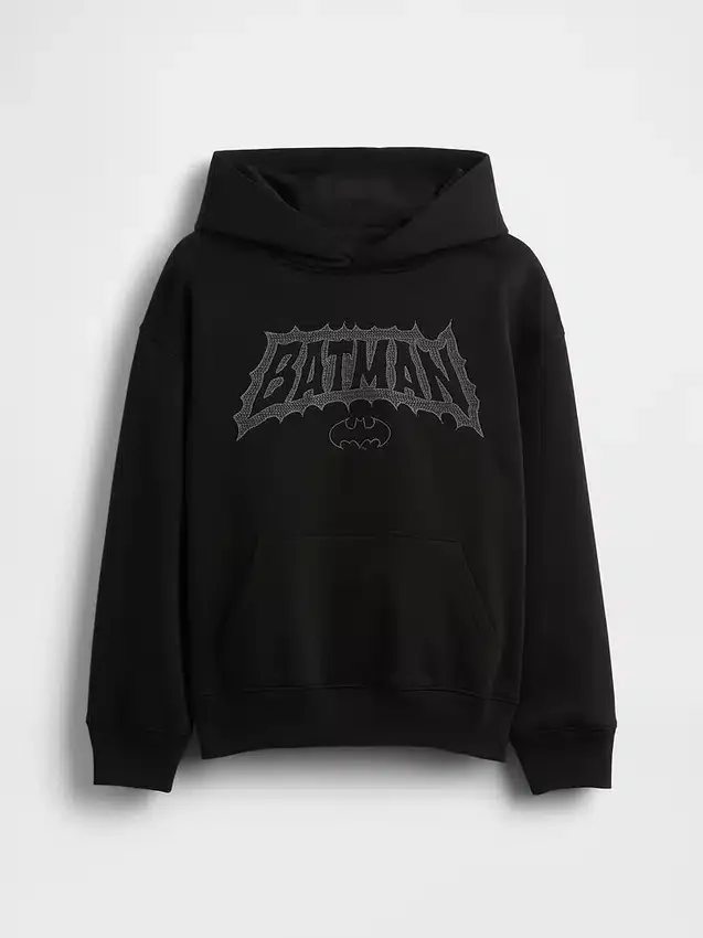 Huvtröja för barn i Vintagesoft med Batman-motiv