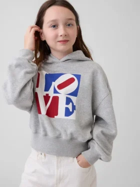 Huvtröja för barn med Robert Indiana-motiv