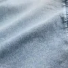 Huvtröja i stickad denim med dragkedja för barn