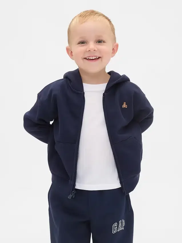 Huvtröja med dragkedja för Baby & Småbarn i Vintagesoft