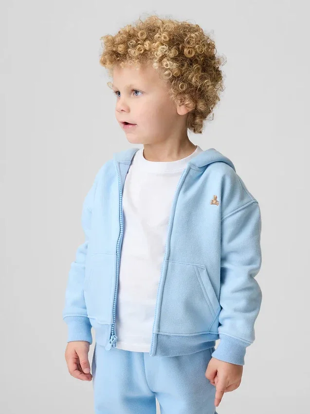 Huvtröja med dragkedja för Baby & Småbarn i Vintagesoft