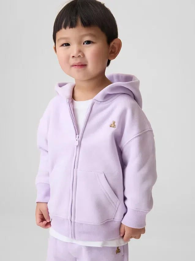 Huvtröja med dragkedja för Baby & Småbarn i Vintagesoft