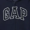 Huvtröja med dragkedja och Vintagesoft-logotyp för barn