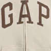 Huvtröja med dragkedja och Vintagesoft-logotyp för barn