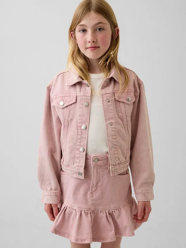 Icon-jeansjacka för barn
