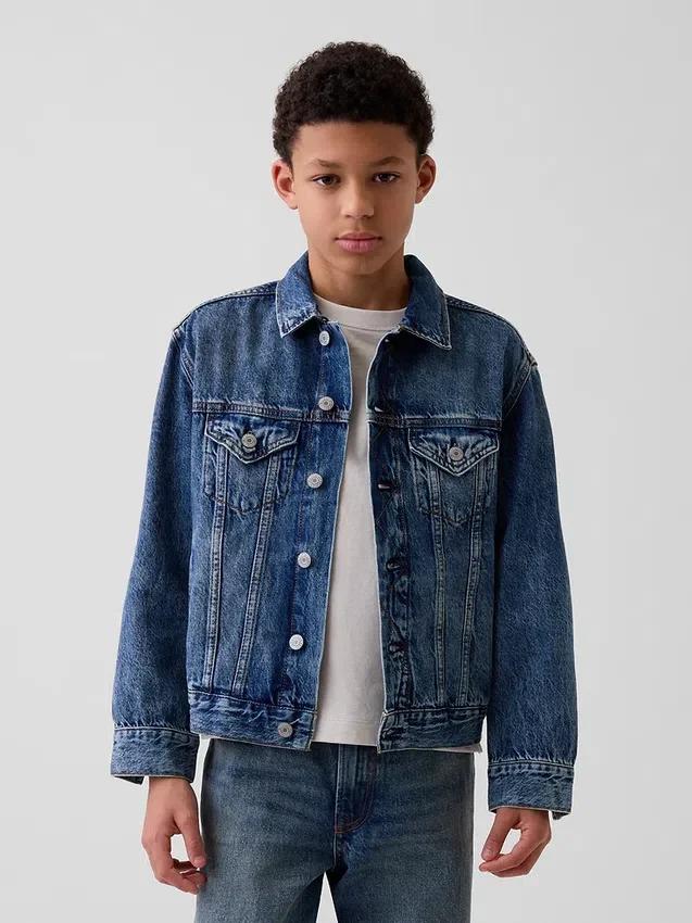 Icon-jeansjacka för barn