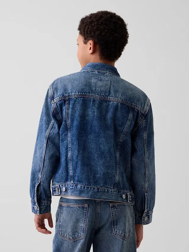 Icon-jeansjacka för barn