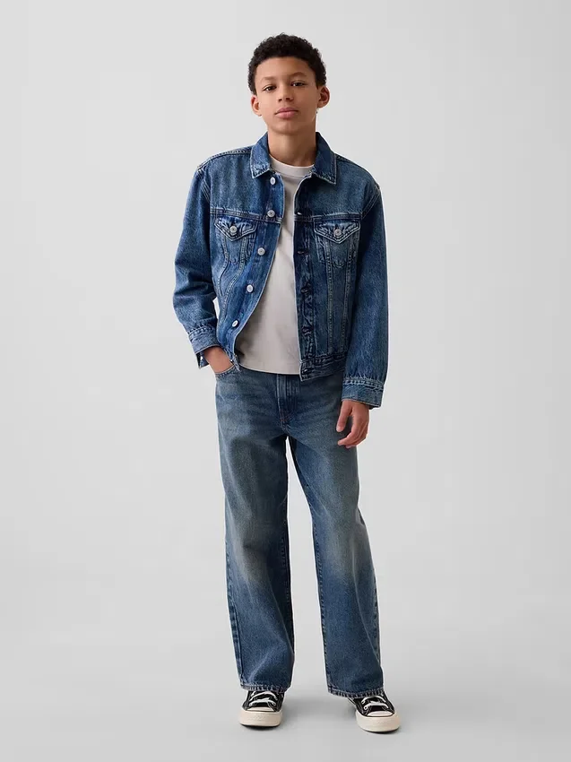 Icon-jeansjacka för barn